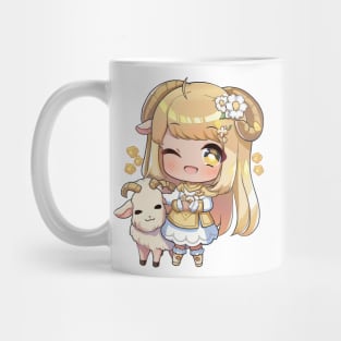 Capricorn the Goat Chibi Zodiac Anime Girl Mug